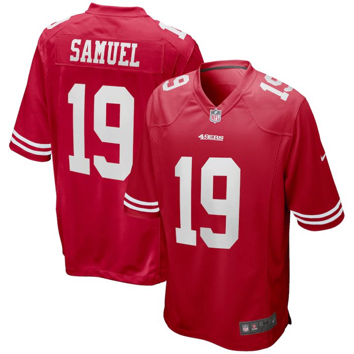 Men San Francisco 49ers #19 Deebo Samuel Nike Red Player Game NFL Jersey